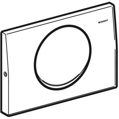 Geberit Betätigungsplatte Delta15, für Spülstop- Spülung, Edelstahl, verschraubbar, 30 x 246 x 164 x 300 mm, Farbe silber Bild 5