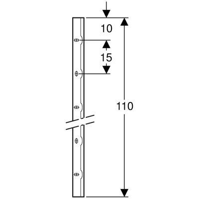 Geberit Blech 110 cm für Beplankungsauflage komplett Bild 2