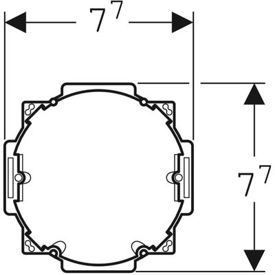 Geberit Rohbauset, zu WC-Steuerung, mit elektronischer Auslösung Bild 3