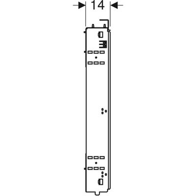 Geberit Duofix Rohbaubox, für Spiegelschrank B90 Bild 5