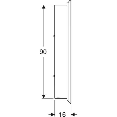 Geberit ONE Spiegelschrank, mit Beleuchtung drei Türen, 115 x 100 x 16 cm Bild 5