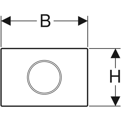 Geberit WC-SteuerungNetz, Sigma10 Betätigungsplatte, berü.los 2-Mengen-Spülung edst. gebü, verschraubbar, Farbe chrom Bild 3