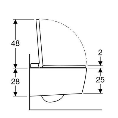 Geberit AquaClean Sela WC-Komplettanlage Wand-WC, Farbe weiß Bild 3