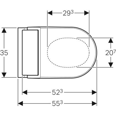 Geberit AquaClean Tuma Comfort WC-Komplettanlage Wand-WC Edelstahl geb, Farbe silberfarben Bild 4