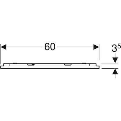 Geberit Option Plus Lichtspiegel, mit direkter und indirekter Beleuchtung Breite 60 cm Bild 3