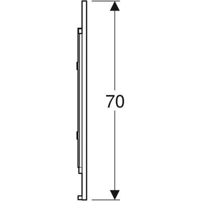 Geberit Option Plus Lichtspiegel, mit direkter und indirekter Beleuchtung Breite 75 cm Bild 7
