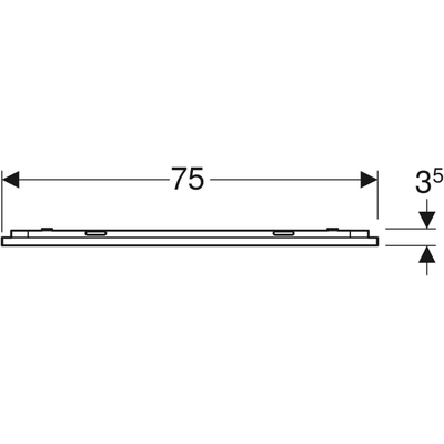 Geberit Option Plus Lichtspiegel, mit direkter und indirekter Beleuchtung Breite 75 cm Bild 5