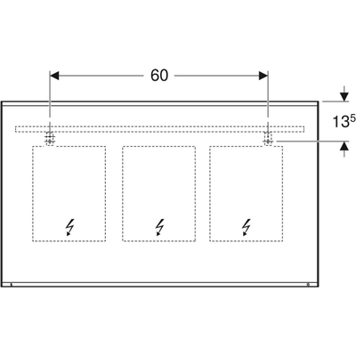 Geberit Option Plus Lichtspiegel, mit direkte und indirekter Beleuchtung Breite 120 cm Bild 5