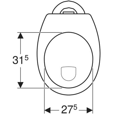 Geberit Renova Stand-WC Flachspüler Abgang vertikal, KeraTect, Farbe weiß Bild 4