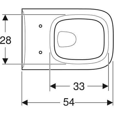 Geberit Renova Plan Wand-WC Tiefspüler, KeraTect, Farbe weiß Bild 4