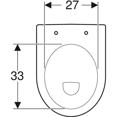 Geberit Renova Stand-WC Flachspüler Abg. horiz, teilgeschlossene Form, Farbe weiß Bild 4