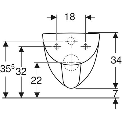 Geberit Renova Compact Wand-WC Tiefspüler verkürzte Ausladung 48 cm, KeraTect, Farbe weiß Bild 2