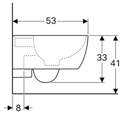 Geberit iCon Wand-WC Tiefspüler geschlossene Form, KeraTect, Farbe weiß Bild 3