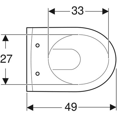 Geberit iCon WWC Tiefspüler, verk. Ausladung 49 cm geschlossene Form, KeraTect, Farbe weiß Bild 4