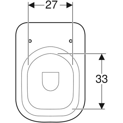 Geberit Renova Comfort Square Stand-WC Tiefspüler / erhöht, teilgeschl. Form weiss, Farbe blau Bild 4