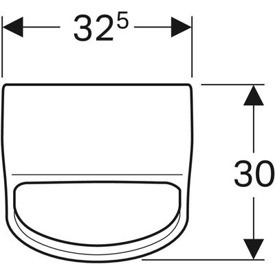 Geberit Renova Plan Urinal, Zulauf von hinten Abgang nach hinten, Farbe weiß Bild 4
