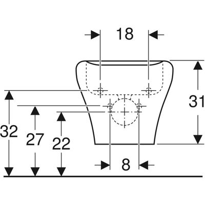 Geberit myDay Wandbidet, ohne Überlauf, KeraTect, Farbe weiß Bild 2