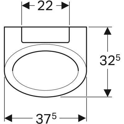 Geberit Centaurus Urinal wasserlos Abgang nach hinten oder unten, weiss Tect, Farbe weiß Bild 4