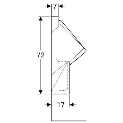 Geberit Centaurus Urinal Hybridbetrieb Zul. hi, Abg. hi. od. unten, Tect, Farbe weiß Bild 3