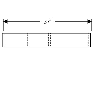 Geberit VariForm Schubladeneinsatz H-Unterteilung, 15 x 6,2 x 37,3 cm Bild 2