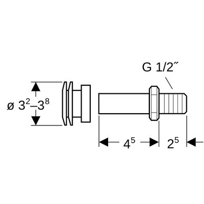 Geberit Einlaufverbinder Keramag für Urinal Bild 2
