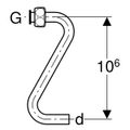 Geberit Verbindungsrohr Typ 380, zu Füllventil / Schwimmerventil Typ 380, 10 mm Bild 2