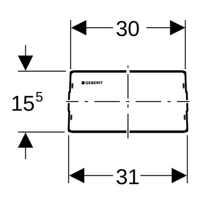 Geberit Bautenschutz komplett, mit Schrauben und U-Scheibe Bild 2