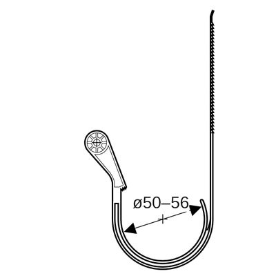 Geberit Rohrschelle, für Abwasserleitung, DN 40/50 Bild 2