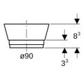 Geberit Schutzstopfen D.90 366.820.92.1 Bild 2