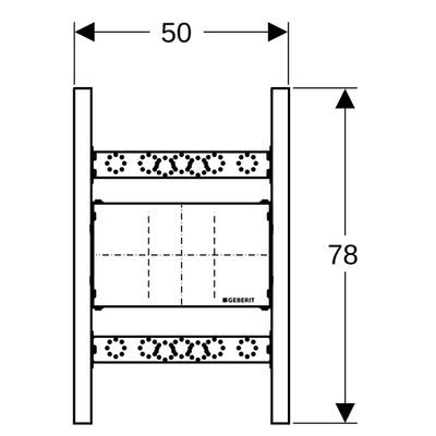 Geberit Traversenelement, für UP-Armaturen Bild 3