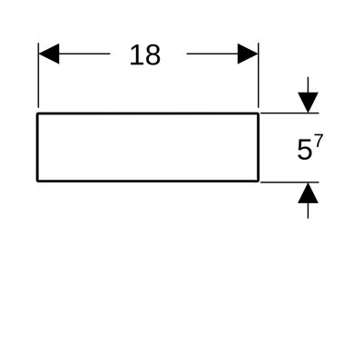 Geberit VariForm Schubladeneinsatz H-Unterteilung, 15 x 6,2 x 37,3 cm Bild 3