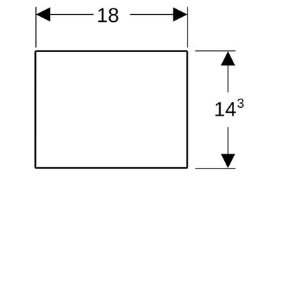 Geberit VariForm Schubladeneinsatz H-Unterteilung, 15 x 9,8 x 37,3 cm Bild 3