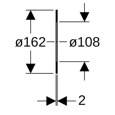 Geberit Flanschdichtung FaserVerb.Werkst, PN 10/16, DN 100 Bild 2