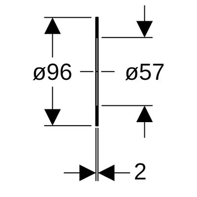 Geberit Flanschdichtung FaserVerb.Werkst, PN 6, DN 50 Bild 2