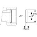 Geberit Mapress C-Stahl Mapress Flachdichtung FPM grün da 30 x di, 1", 19,6 x 2 mm, Farbe grün Bild 2