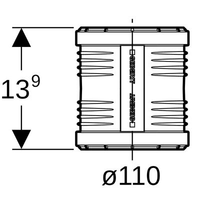 Geberit Überschiebmuffe, 139 mm, Farbe schwarz Bild 3
