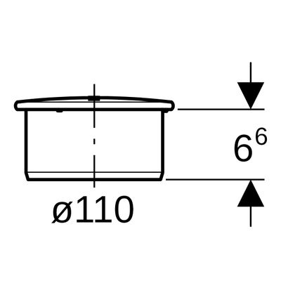 Geberit Muffenstopfen, DN 100, Farbe schwarz Bild 2
