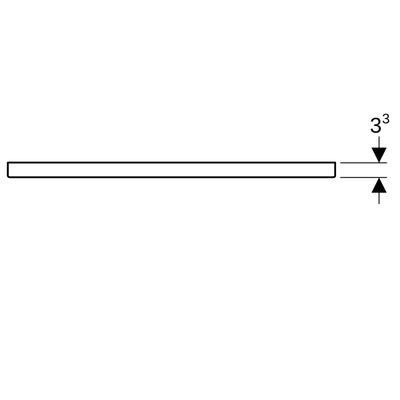 Geberit Griff, B:75 cm, Farbe grau Bild 3