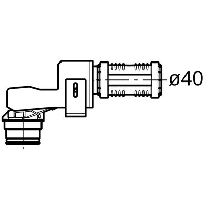Geberit Adapter Badewannenanschl. CleanWall Wandablauf, für Dusche, d40 Bild 2