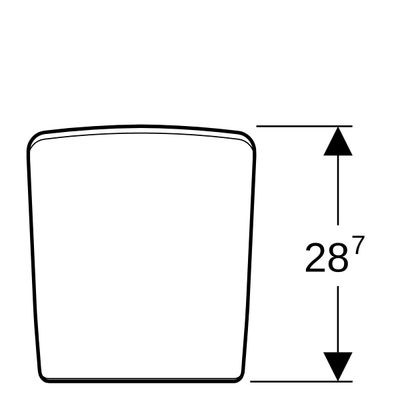 Geberit Pareo Urinaldeckel, Farbe weiß Bild 2