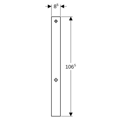 Geberit Umbauset, für Dusch-WC-Aufsaetze zu Monolith Sanitärmodul, für WC 114 cm Bild 2