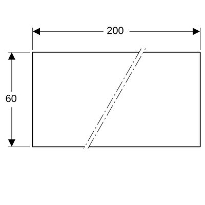 Geberit Paneel 200 x 60 cm, 600 x 2000 mm Bild 2