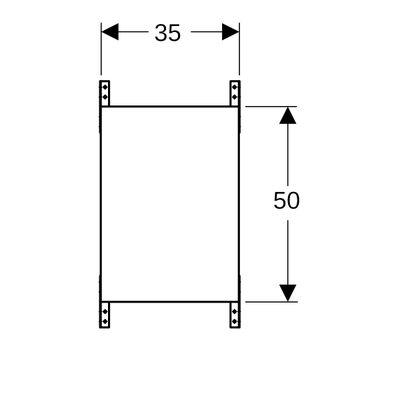 Geberit System-Montageplatte für Griff- und Haltesysteme BF Bild 2