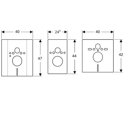 Geberit Abdeckplatte mit Schallschutzset zu Duofix-Wand-WC-Element Bild 3