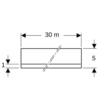 Geberit Trennstreifen für geflieste oder geputzte Oberflaechen (Rolle 30m) Bild 2