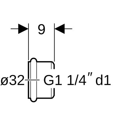 Geberit Löthülse, mit O-Ring 32 mm Bild 3