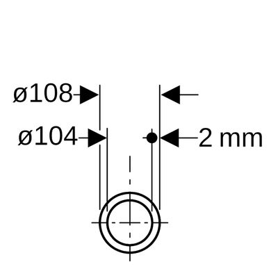 Geberit Mapress Edelstahl-Systemrohr 1.4401 blank in Stangen a 6m, 108,0 x 2,0 mm, Farbe silberfarben Bild 3
