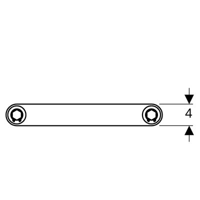 Geberit Mapress Distanzplatte Stahl, als Montagehilfe, für Gaszaehleranschlüsse, Farbe grau Bild 2