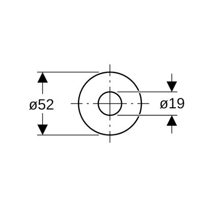 Geberit Flachdichtung, für Heberglocke VMQ d52,5xdi19,5 x 3 Bild 2
