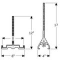 Geberit Verlängerungsset 10 cm 240.087.00.1, Farbe weiß Bild 2